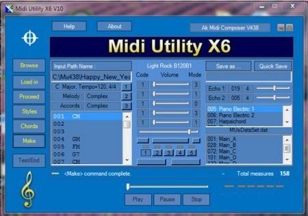 Công nghệ hòa âm thông minh – Giải pháp soạn nhạc cho mọi người - 1 Midi Utility X6, một trong những phần mềm trong bộ giải pháp “Công nghệ Hòa âm thông minh”