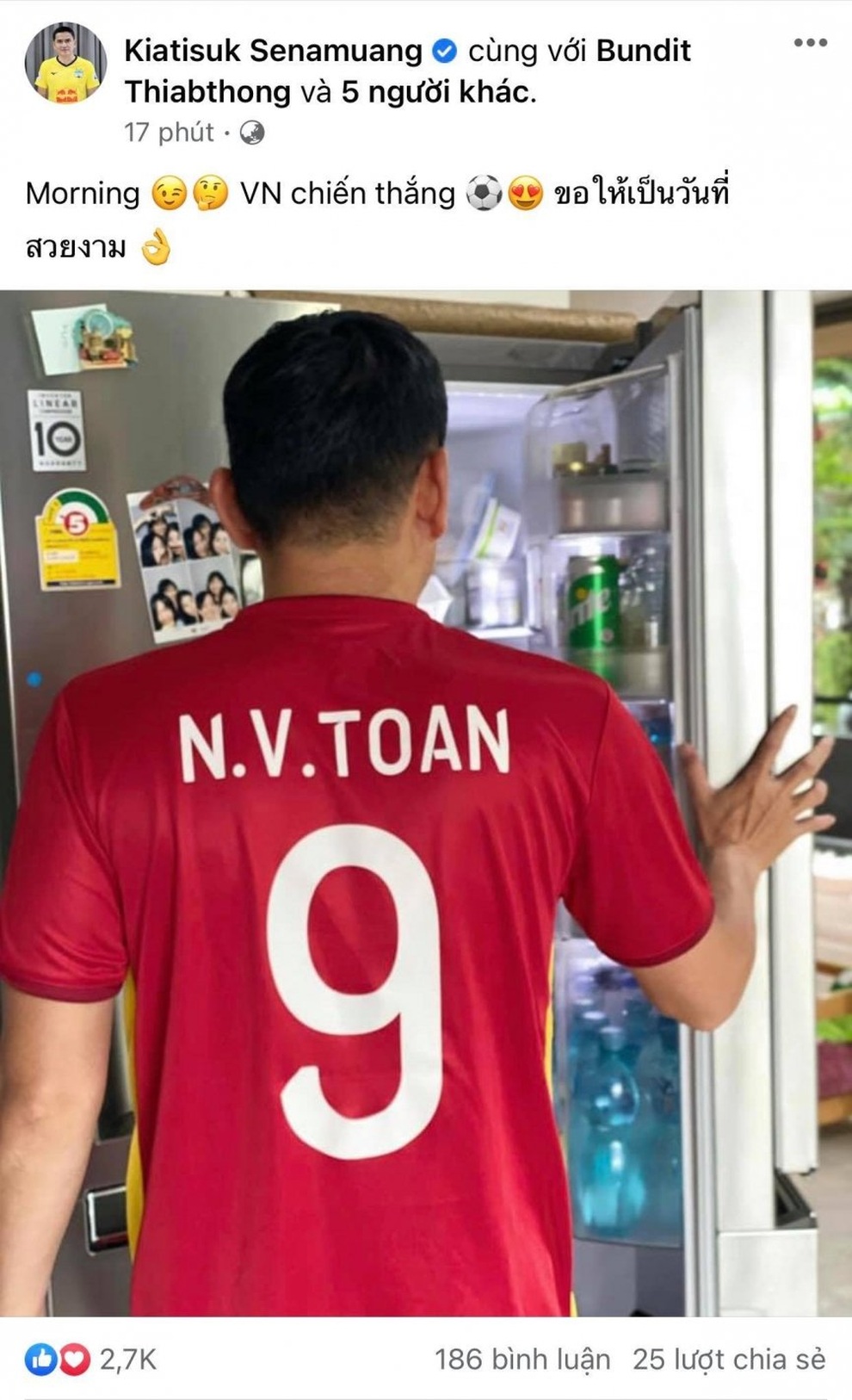 HLV Kiatisuk chúc đội tuyển Việt Nam may mắn ở trận gặp Australia - 1 HLV Kiatisuk chúc đội tuyển Việt Nam may mắn ở trận gặp Australia - 1