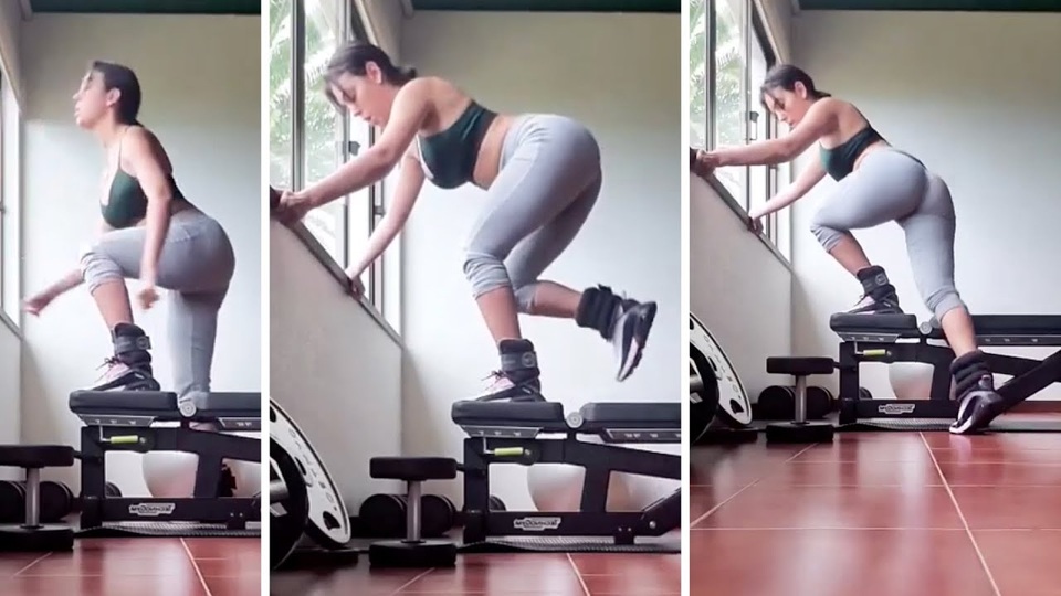 Bạn gái C.Ronaldo khoe ba vòng bốc lửa khi tập gym - 1 Bạn gái C.Ronaldo khoe ba vòng bốc lửa khi tập gym - 1