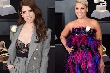 Lý do "Sao" mang hồng trắng lên thảm đỏ Grammy