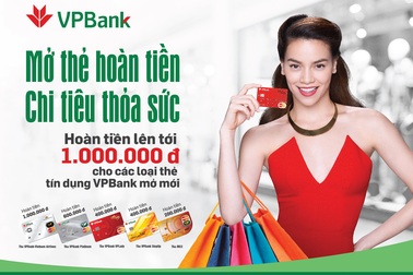 Mở thẻ tín dụng VPBank, nhận ngay tiền mặt 