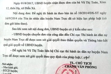 Vụ 3 năm không thi hành nổi bản án có hiệu lực: Dân “mỏi mòn” chờ đợi cơ quan chức năng!