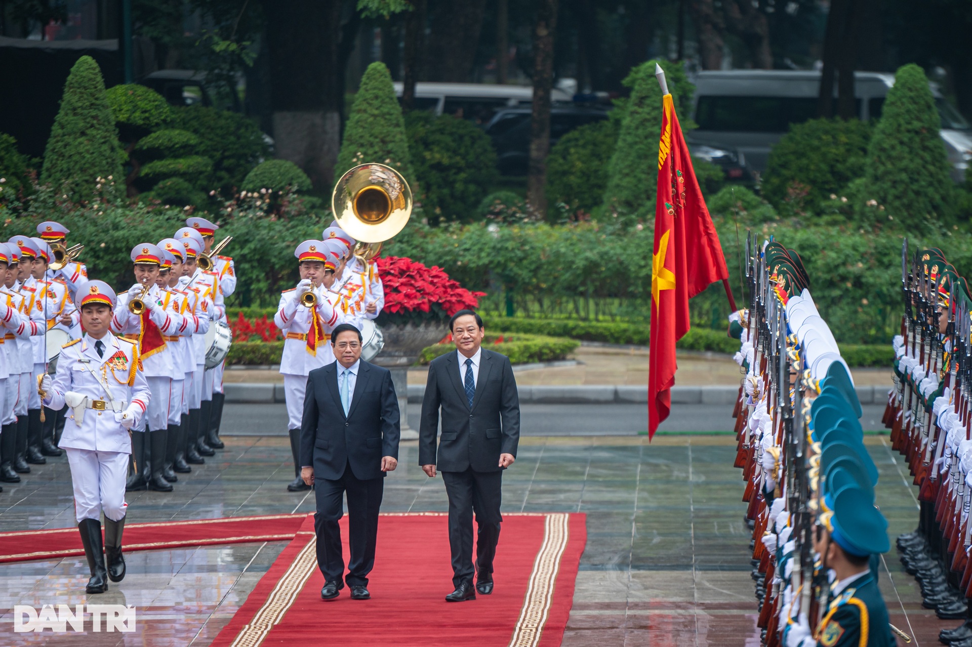Thủ tướng Phạm Minh Chính chủ trì lễ đón Thủ tướng Lào thăm Việt Nam - 3 Thủ tướng Phạm Minh Chính chủ trì lễ đón Thủ tướng Lào thăm Việt Nam - 3
