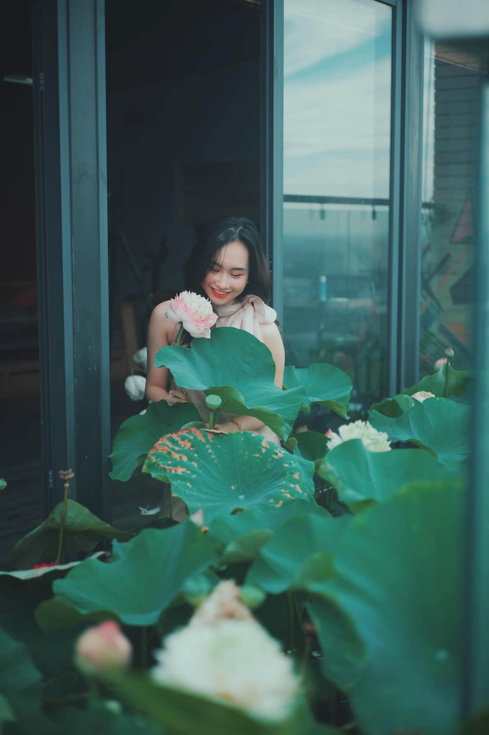 Hồ sen ngát hương tại căn penthouse tuyệt đẹp của vợ chồng trẻ Hà Nội - 7 Hồ sen ngát hương tại căn penthouse tuyệt đẹp của vợ chồng trẻ Hà Nội - 7