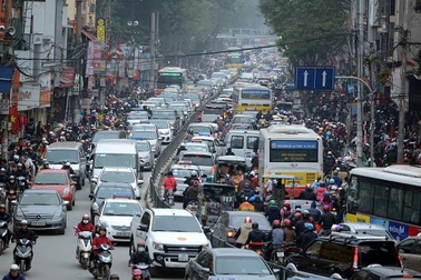 Kinh hoàng cảnh tắc đường ở Hà Nội ngày 29/1