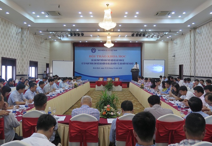 “Các giải pháp triển khai thực hiện Bộ Luật Hình sự về tội phạm trong lĩnh vực BHXH, BHYT, BH thất nghiệp” - Ảnh 1. “Các giải pháp triển khai thực hiện Bộ Luật Hình sự về tội phạm trong lĩnh vực BHXH, BHYT, BH thất nghiệp” - Ảnh 1.