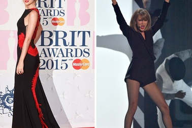 Hình ảnh ngọt ngào và gợi cảm của Taylor Swift tại lễ trao giải Anh