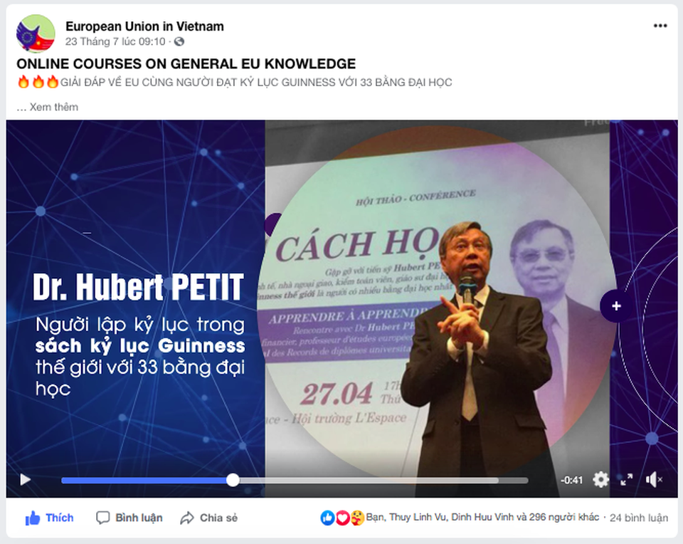 Cùng tiến sĩ 33 bằng đại học khám phá về EU Cùng tiến sĩ 33 bằng đại học khám phá về EU