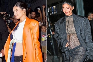 Kylie Jenner lộ bụng bầu tại tuần lễ thời trang New York