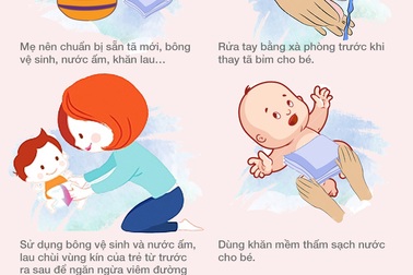 Bí kíp giúp bé yêu tránh xa hăm tã