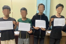 4 thanh niên trộm hàng loạt bình ắc quy bán lấy tiền chơi game