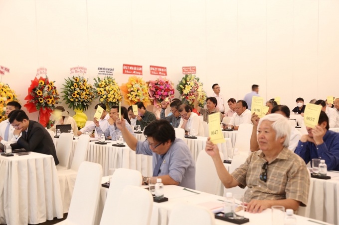 Biểu quyết thông qua các nội dung của đại hội.