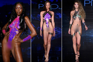 Choáng với bộ sưu tập áo tắm bằng... băng dính