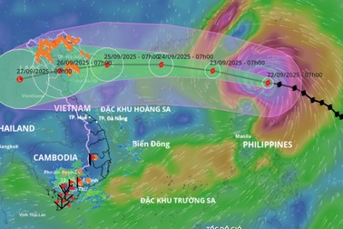 Tối nay siêu bão Ragasa sẽ đi vào Biển Đông, sức gió mạnh cấp 16-17