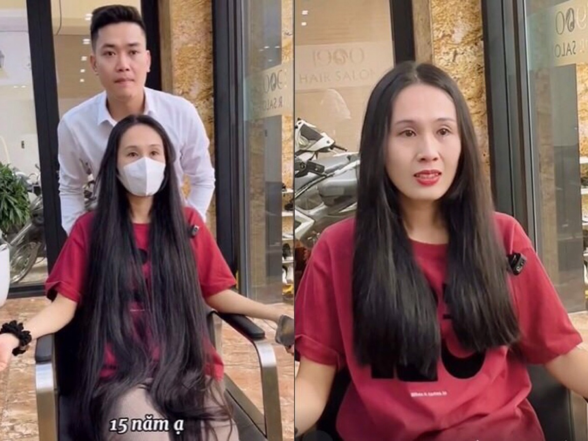 Cô gái cắt tóc nuôi 15 năm tặng bệnh nhân ung thư, dân mạng thả bão like - 1 Cô gái cắt tóc nuôi 15 năm tặng bệnh nhân ung thư, dân mạng thả bão like - 1