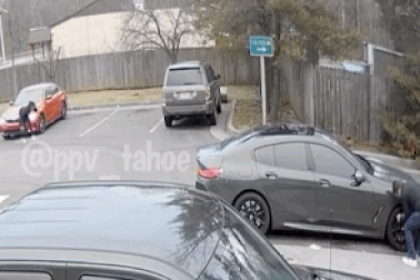 Tình huống bị trộm xe BMW đắt tiền ngay trước mắt do chủ quan khi bơm lốp