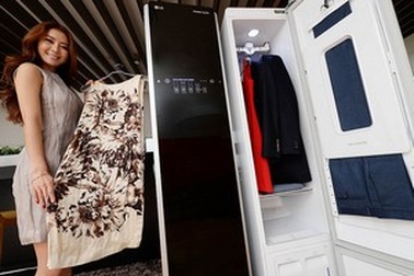 LG giới thiệu máy giặt không dùng nước hay xà phòng