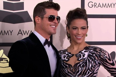 Robin Thicke sành điệu dự Grammy