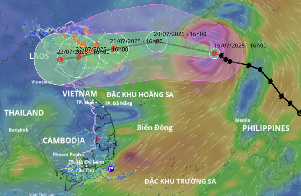Bão Wipha tăng cấp, ảnh hưởng hầu khắp Đông Bắc Bộ
