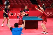 HCV bóng bàn giúp Nhật Bản vươn lên dẫn đầu bảng xếp hạng Olympic Tokyo