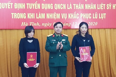 Tuyển dụng quân nhân chuyên nghiệp đối với vợ các liệt sĩ