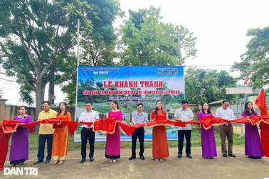Khánh thành cầu Dân trí ở thung lũng khó khăn bậc nhất biên giới Việt - Lào