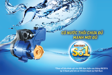 Đừng để nguồn nước yếu gián đoạn hoạt động gia đình bạn