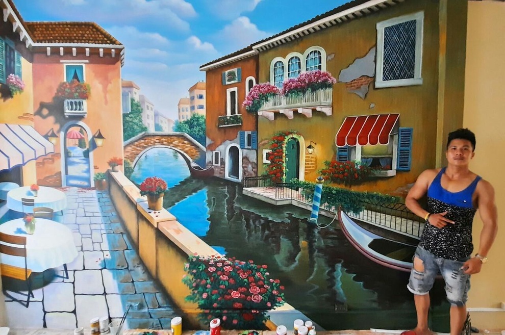 Theo đuổi đam mê vẽ tranh tường - 3 Theo đuổi đam mê vẽ tranh tường - 3
