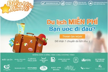 Du lịch miễn phí và trúng giải độc đắc cùng “Điều ước mùa hè”