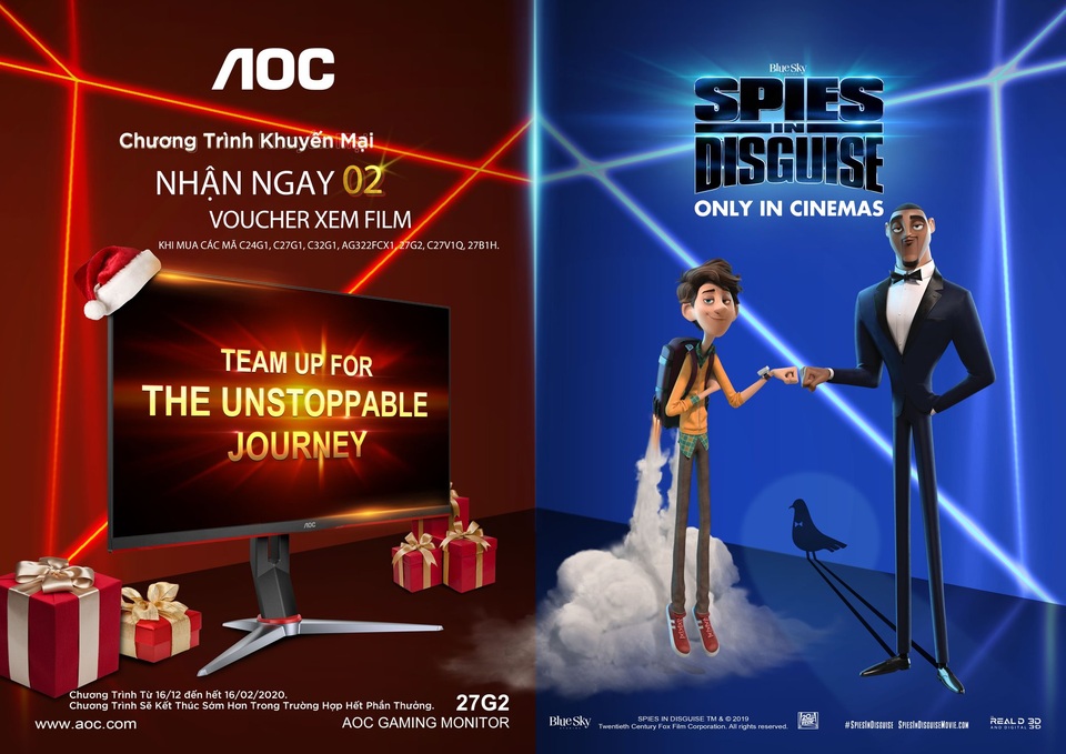 Màn hình AOC đồng hành cùng Disney ra mắt bộ phim “Điệp viên ẩn danh” - 1 Màn hình AOC đồng hành cùng Disney ra mắt bộ phim “Điệp viên ẩn danh” - 1