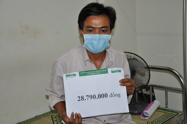 Hơn 28 triệu đồng đến với anh Nguyễn Thọ Quang
