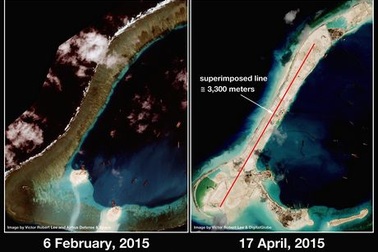 Trung Quốc tăng tốc hoạt động cải tạo phi pháp tại bãi Xu Bi