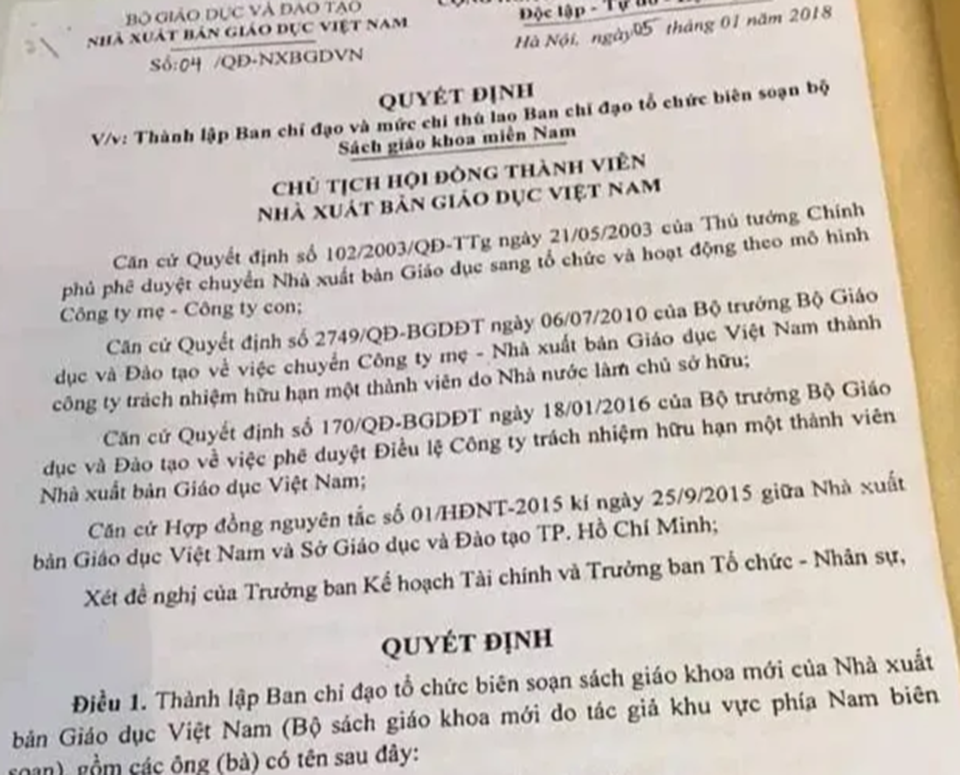Đề nghị Sở GDĐT TPHCM giải trình về thù lao từ NXB Giáo dục - 1 Đề nghị Sở GDĐT TPHCM giải trình về thù lao từ NXB Giáo dục - 1