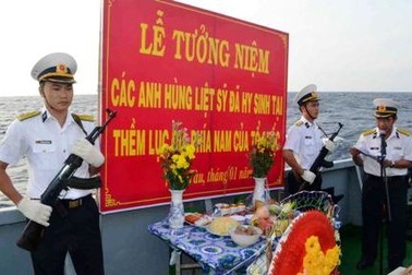 Tưởng niệm các liệt sĩ hy sinh tại Vùng thềm lục địa phía Nam Tổ quốc