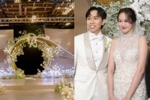 Anh Đức - Anh Phạm tái hiện "cuộn phim tình yêu" trong không gian tiệc cưới