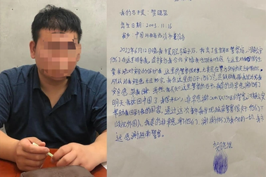 Thanh niên Trung Quốc bị lừa đến Hà Tĩnh, được Công an Việt Nam giúp đỡ