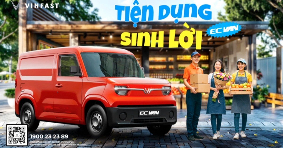 Ngày mai mở cọc VinFast EC Van: Mẫu xe chở hàng lợi kinh tế, lợi cả môi trường