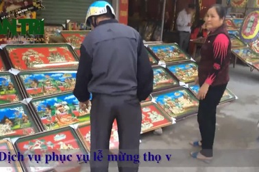 Hà Tĩnh: Dịch vụ phục vụ lễ mừng thọ vào mùa nhộn nhịp