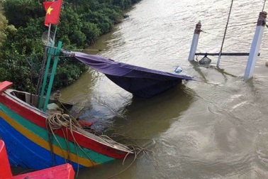 Tàu cá trên đường tránh bão về bị tàu sắt đâm chìm rồi bỏ chạy