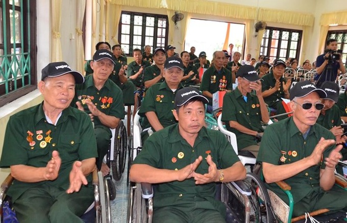 Các thương, bệnh binh được nuôi dưỡng, chăm sóc tại các Trung tâm Điều dưỡng người có công