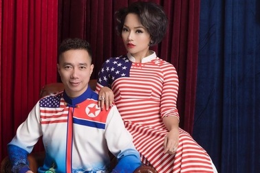 NTK Đỗ Trịnh Hoài Nam và ca sĩ Thái Thuỳ Linh "ăn ý" trong BST áo dài đặc biệt