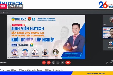 Shark Hưng truyền lửa học tập và khởi nghiệp cho sinh viên HUTECH