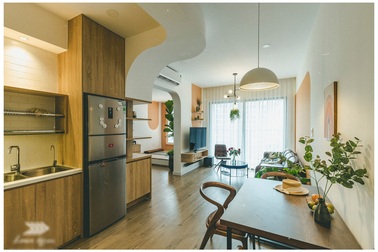 Căn hộ 67m2 trẻ trung, cá tính nhờ sự kết hợp kinh điển của những khối màu