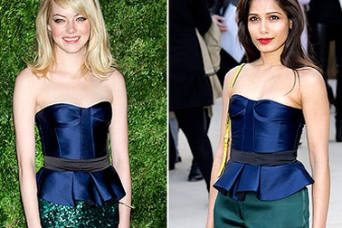 Người đẹp Hollywood lại “đụng hàng”