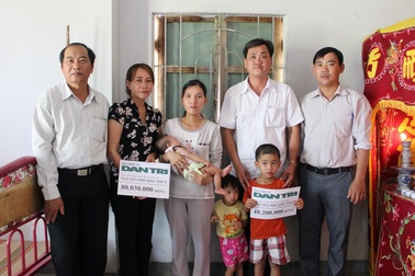 Phú Yên: Hơn 128 triệu đồng đến với 3 cháu nhỏ sớm mồ côi cha