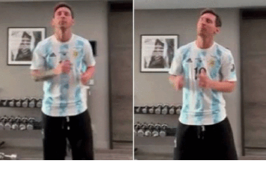 Messi khiêu vũ ủng hộ đoàn thể thao Argentina dự Olympic Tokyo