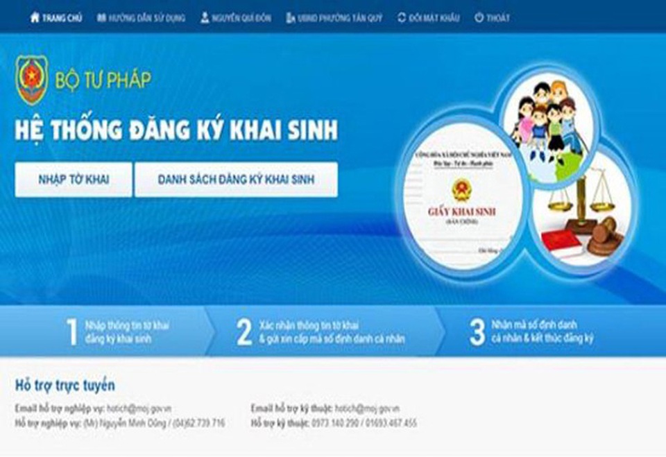 Thực hiện thủ tục khai sinh trực tuyến trên toàn quốc từ quý II/2020 - 1 Thực hiện thủ tục khai sinh trực tuyến trên toàn quốc từ quý II/2020 - 1