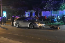 Thông tin mới vụ ô tô biển xanh đâm va xe máy khiến một người tử vong