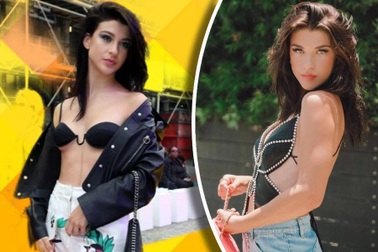 Cô út nhà tỷ phú Bill Gates mặc áo ngực đi xem show thời trang