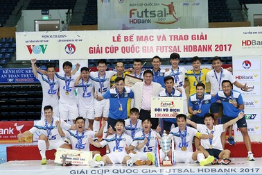 Thái Sơn Nam bảo vệ thành công ngôi vô địch giải futsal cúp Quốc gia HDBank 2017